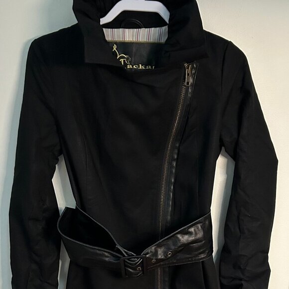 Mackage Trench Coat in Black Size PSmall - Picture 7 of 16